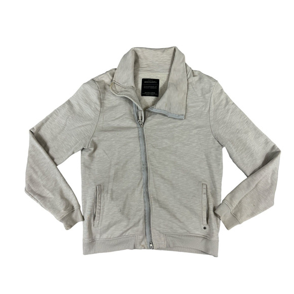 AllSaints Remus Funnel Neck Light‎ Beige Size Extra Large - Picture 1 of 8